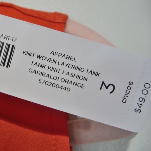 CHICO'S SIZE 3 LINEN BLEND TANK TUNIC - Picture 5 of 7